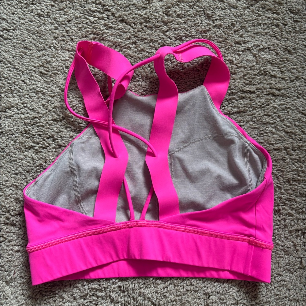 lululemon athletica Hot Pink High-Neck Sports Bra - Picture 3 of 4